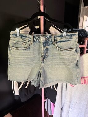 7 For All Mankind Light Blue Denim Cutoff Shorts